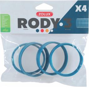 Jungtis graužikų narvui Zolux Rody 3 Connection Rings, 6 cm, mėlyna sp.