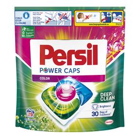 Skalbimo kapsulės Persil Power Caps Color, 29 vnt.