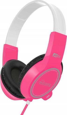 Laidinės ausinės vaikams MEE Audio KidJamz HP-KJ35-PK-MEE, balta sp./rožinė sp.