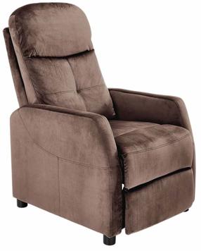 Atlošiamas krėslas Leisure Furniture Felipe 2, mokka brown sp., 64 cm x 84 cm x 103 cm