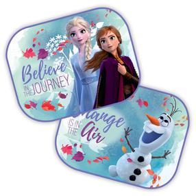 Auto logu aizkars Disney Frozen 2, 44 cm x 35 cm, daudzkrāsaina, 2 gab.