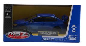  Rotaļlieta automašīna MSZ Street Series Subaru WRX STI, 1:40, zila krās.
