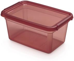 Daiktadėžė su dangčiu, daiktų saugojimo Orplast Base Store Rhubarb, 4.5 l, tamsiai rožinė sp., 28 x 19 x 13 cm