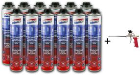 Montažinės putos su priedais Polynor Windows & Doors, 650 g, 12 vnt.