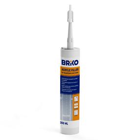 Akrüülpahtel pragude jaoks Briko, 0.3 l, valge v.