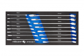 Kombinēto uzgriežņu atslēgu komplekts, komplekts GE HT7G120-1, 395 mm, 6 - 21 mm, 16 gab.