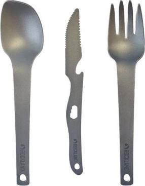 Tūristu galda piederumu komplekts Rockland Titanium Pure, titāna, 4 cm, pelēka krās., 3 gab.
