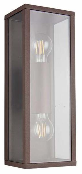 Õue seinavalgusti Trio Garonne, 10W, E27, IP44, pruun v., 14 cm x 38 cm