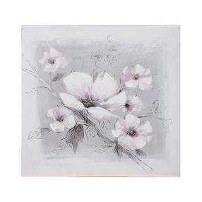 Foto paveikslas Home4you White flowers, 60 cm x 60 cm