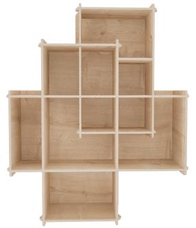 Sieninė lentyna Kalune Design Adis, ąžuolo sp., 88.7 cm x 70 cm x 21 cm