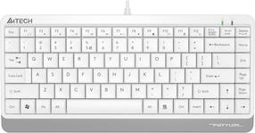 Vadu datora tastatūra A4Tech Compact Keyboard FK11, EN, balta krās.