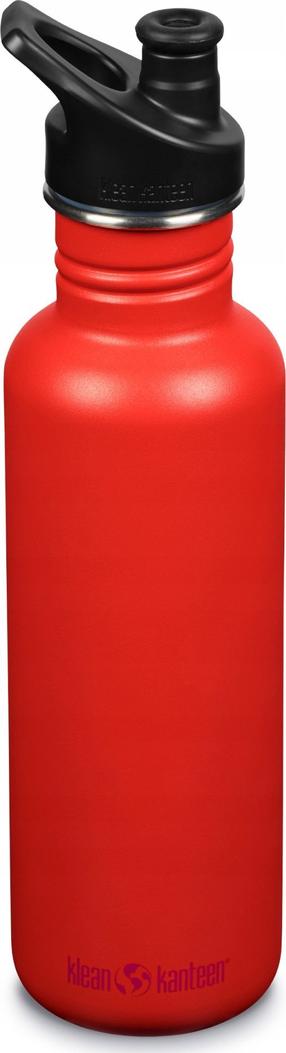 Veepudel Klean Kanteen Classic Sport Cap, punane v., roostevaba teras, 0.8 l