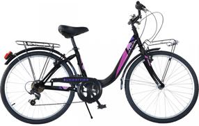 Velosipēds pilsētas Aurelia Summertime, 26 ", melna krās./violeta krās.