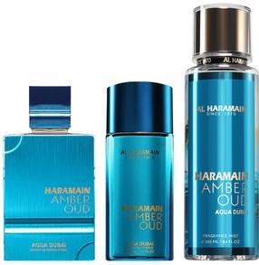 Parfüümikomplekt Al Haramain Amber Oud Aqua Dubai Gift Set, 3 tk.