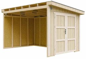 Sodo sandėliukas Timbela SmartSide M939B, 236 cm x 368 cm x 231 cm, ruda sp.