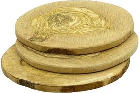 Servēšanas dēlītis Smokey Olive Wood V-03-110MM, 11 cm, 11 cm, Ø 11 cm, 3 gab.