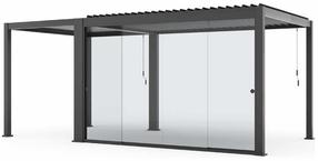 Tinklinių durų pavėsinei rinkinys Home4you Mirador-111, 1 cm x 93.5 cm, skaidri sp.