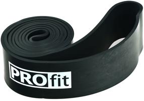 Takistuskumm PROfit Power Band, 208 cm x 64 cm x 4.5 cm, must v.