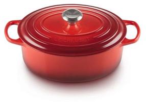 Emaliuotas ketaus puodas Le Creuset, Ø27 cm, 4.1 l, raudona sp.