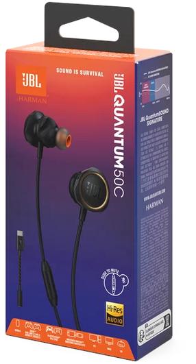 Vadu spēļu austiņas JBL Quantum 50C JBLQTUM50CBLK, melna krās.