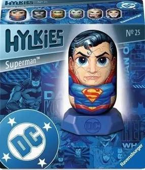 3D dėlionė Ravensburger Hylkies DC Superman, 7 cm x 7 cm, 56 vnt., mėlyna sp.