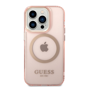 Telefoni ümbris Guess GUHMP14XHTCMP, roosa v., Apple