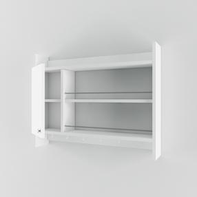 Pakabinama virtuvės lentyna Kalune Design Knerr 935CMN1307, balta sp., 85 cm x 15 cm x 65 cm