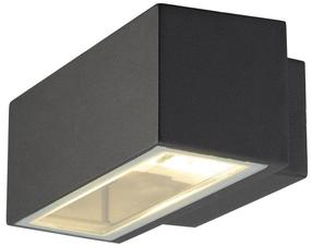 Āra sienas lampa SLV Box Up/Down, 80W, R7s, IP44, antracīta krās., 22 cm x 9 cm