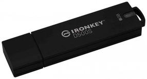 Kahjustatud pakendiga toode. USB mälupulk Kingston IronKey, must, 8 GB