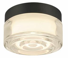Šviestuvas lubų SLV Cyft Wave, LED, 2700 - 4000 °K, 1 x 6.5 W, skaidri sp. / juoda sp.