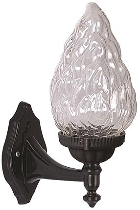 Āra sienas lampa Opviq BAP-68191-1BSY-M2, 60W, E27, IP65, melna krās., 25 cm x 35 cm