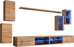 Sekcija ASM Switch XXV, ąžuolo sp., 280 cm x 40 cm x 150 cm