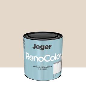 Краска, для мебели Jeger RenoColor Beige, полуглянцевая, 0.45 l, коричневатый цв.