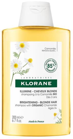 Šampūns Klorane Organic Chamomile Brightening, 200 ml
