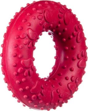 Mänguasi koerale, tassimiseks Barry King Ring BK-15105, Ø 9 cm, punane v.