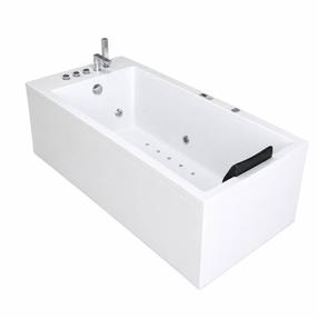 Vann, massaaži Bellagio Luxury Pearl, 180 cm x 80 cm x 60 cm, ristkülik, valge v.