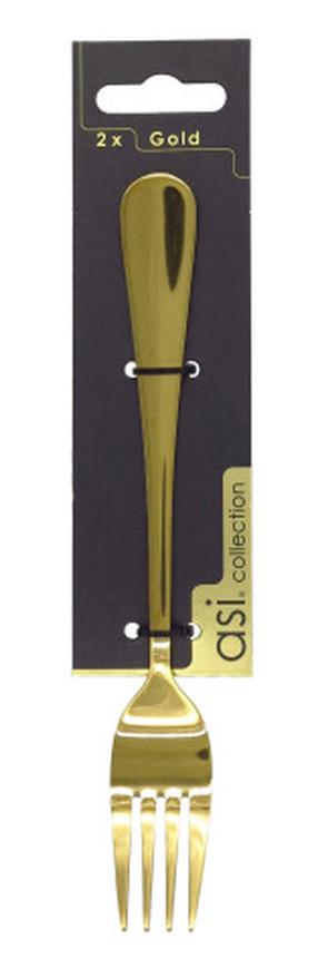 Šakutė Asi Collection, nerūdijantysis plienas, aukso sp., 2 vnt., 20 cm
