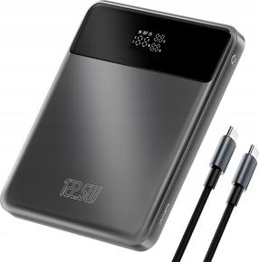 Akupank 4smarts Enterprise SLIM, 20000 mAh, 122.5 W, must v./hall v.
