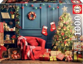 Пазл Educa Christmas Corner, 48 см x 68 см, 1000 шт., многоцветный