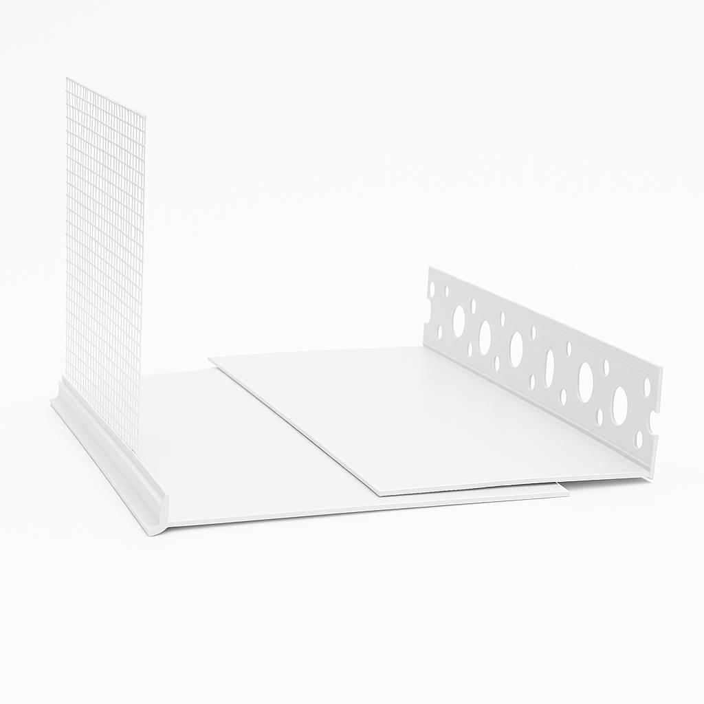 Alumiiniumist otsaprofiil Albau, 2000 mm x 180 mm x 150 mm
