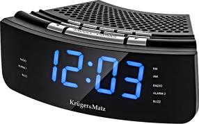 Raadio-kell Kruger&Matz KM 813, must v.