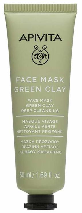 Sejas maska Apivita Deep Cleansing Green Clay, 50 ml