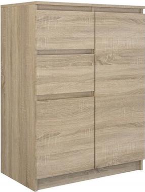 Kumode 2D2S, ozola krās./bēša krās., 97 cm x 40 cm x 70 cm
