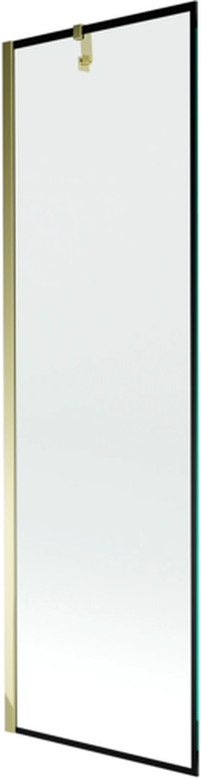 Vonios sienelė Mexen Next I Black Frame, 60 cm x 150 cm, aukso sp./juoda sp./grūdintas