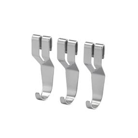 Konks Elfa 472480, 3 cm x 2.3 cm, hõbe v., 3 tk