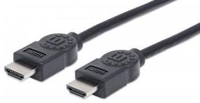 Vads Manhattan HDMI to HDMI HDMI 19 pin male, HDMI 19 pin male, 1.8 m, melna krās.