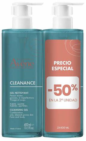 Näopuhastusvahend Avène Cleanance, 400 ml, 2 tk