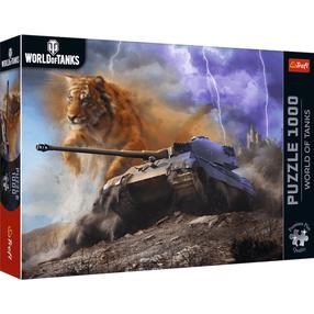 Пазл Trefl World Of Tanks Tygrys II, 48 см x 68.3 см, 1000 шт., многоцветный