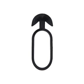Augu stiprinājuma gredzeni Bradas Anchor Rubber Tie Epdm, 7 cm x 0.4 cm, 7 cm, gumija, melna krās., 50 gab.