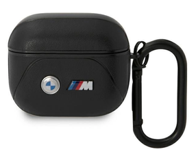 Austiņu futlārs BMW BMA322PVTK Apple AirPods 3, melna krās.